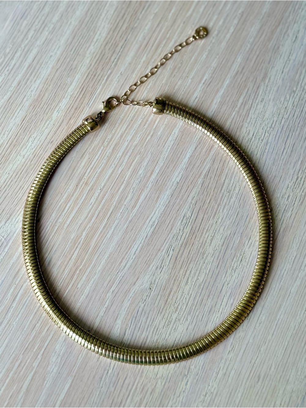 Ann Taylor Gold Coil Collar Necklace